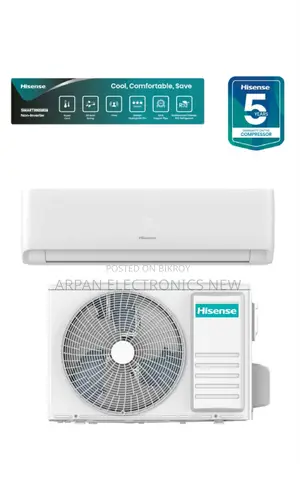 Hisense 1.5 Ton Smart Comfort AC Warranty: Compressor 5 Years