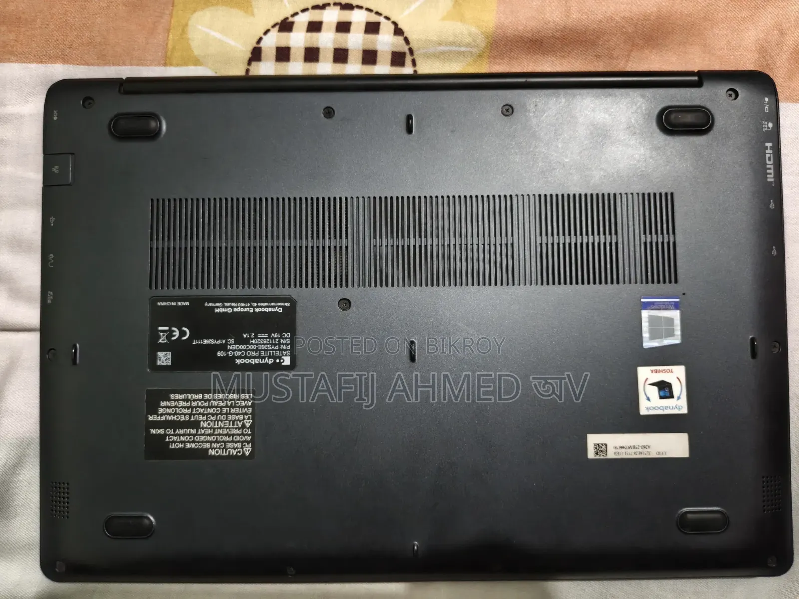 Laptop Toshiba C40 4GB Intel Celeron SSD 128GB