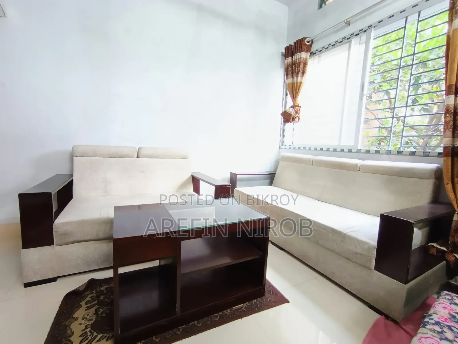 Malaysian Wood Sofa (Sofa Cover Free) Set With Table