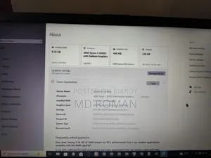 Laptop HP 15s 8GB AMD Ryzen 5 SSD 256GB