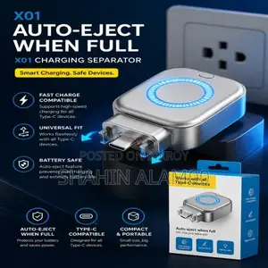 X01 Type-C Auto-Eject Charging Separator - Fast Charge Compatible