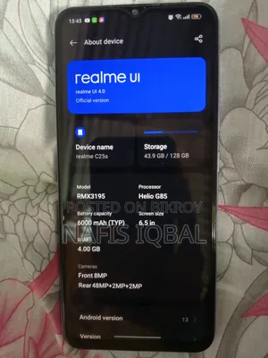 Realme C25Y 128 GB Silver