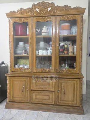 Shegun Wood Showcase/Wall Cabinet