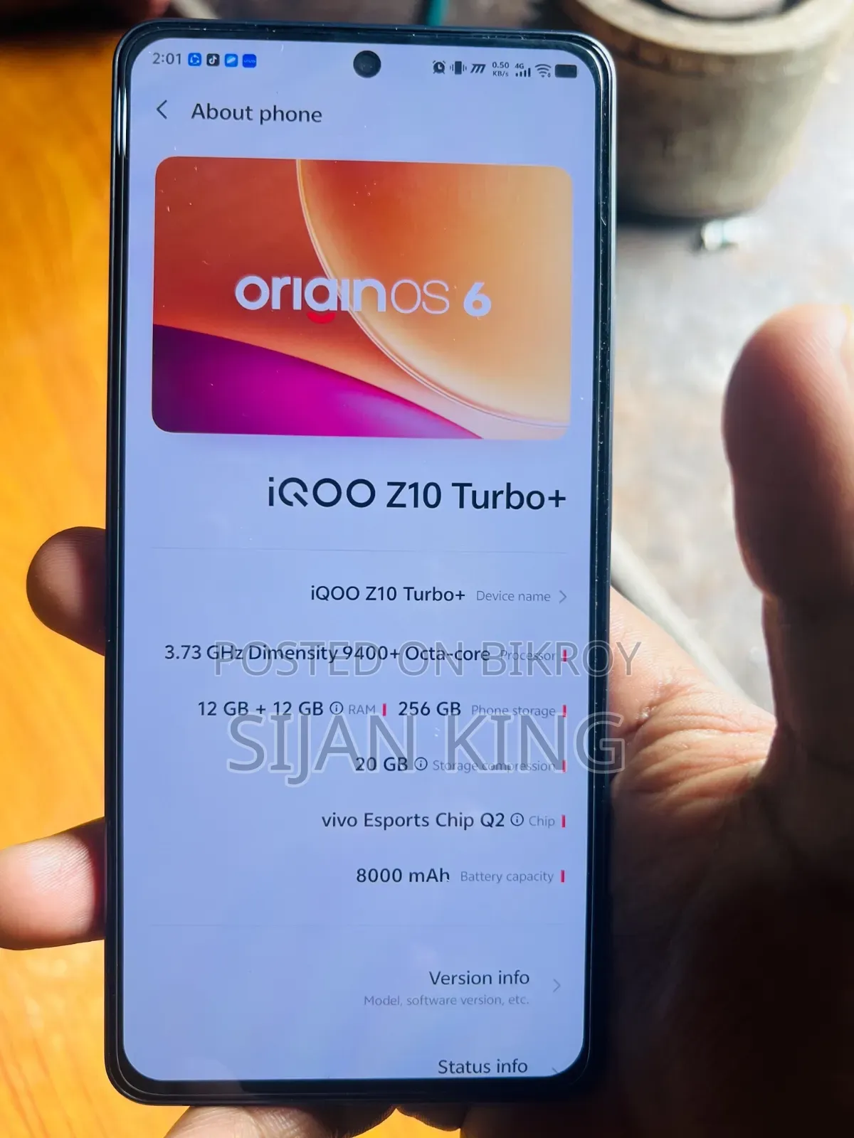 New iQOO 256 GB Black