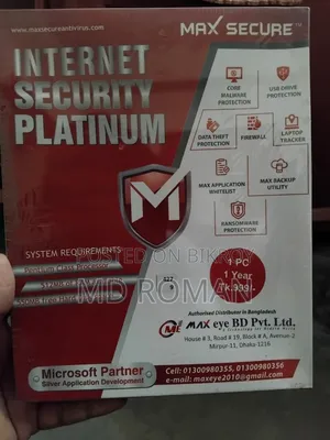 Max Secure Internet Security Platinum Antivirus for PC and Laptops