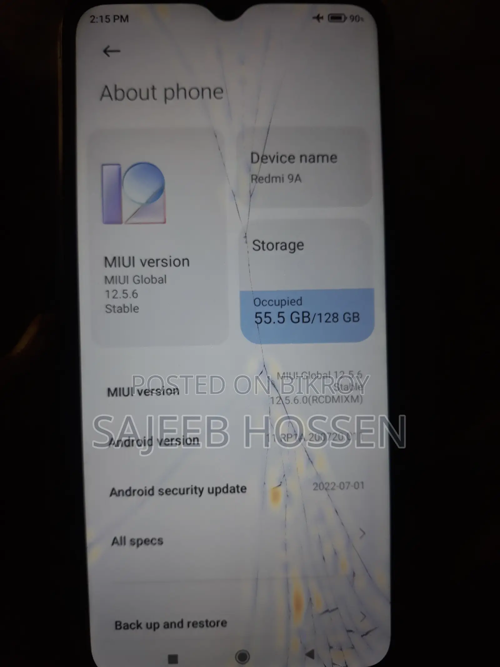 Xiaomi Redmi 9A 128 GB Black