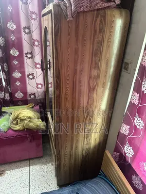 Wooden Almirah With Mirror