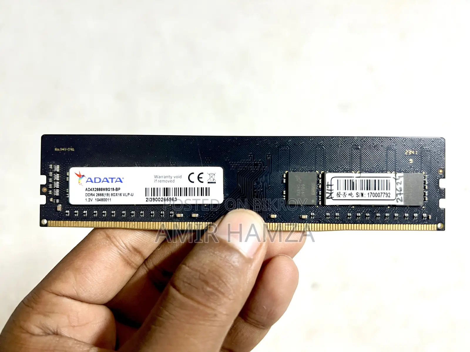 Adata 8 GB RAM DDR4 2666MHz Desktop