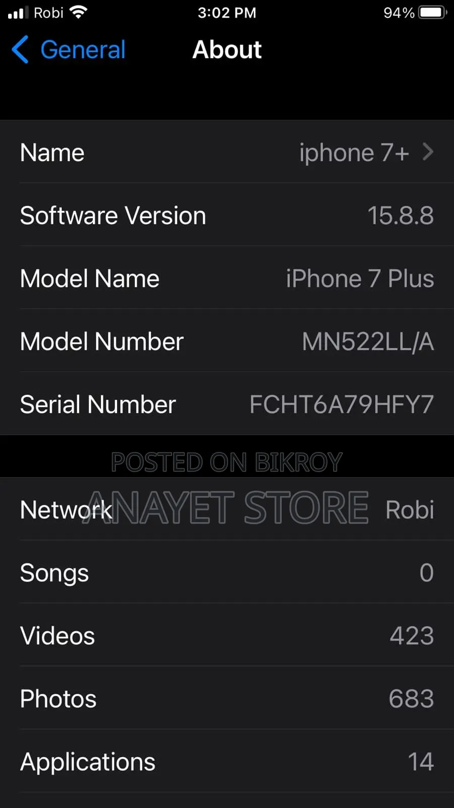 Apple iPhone 7 Plus 128 GB Black