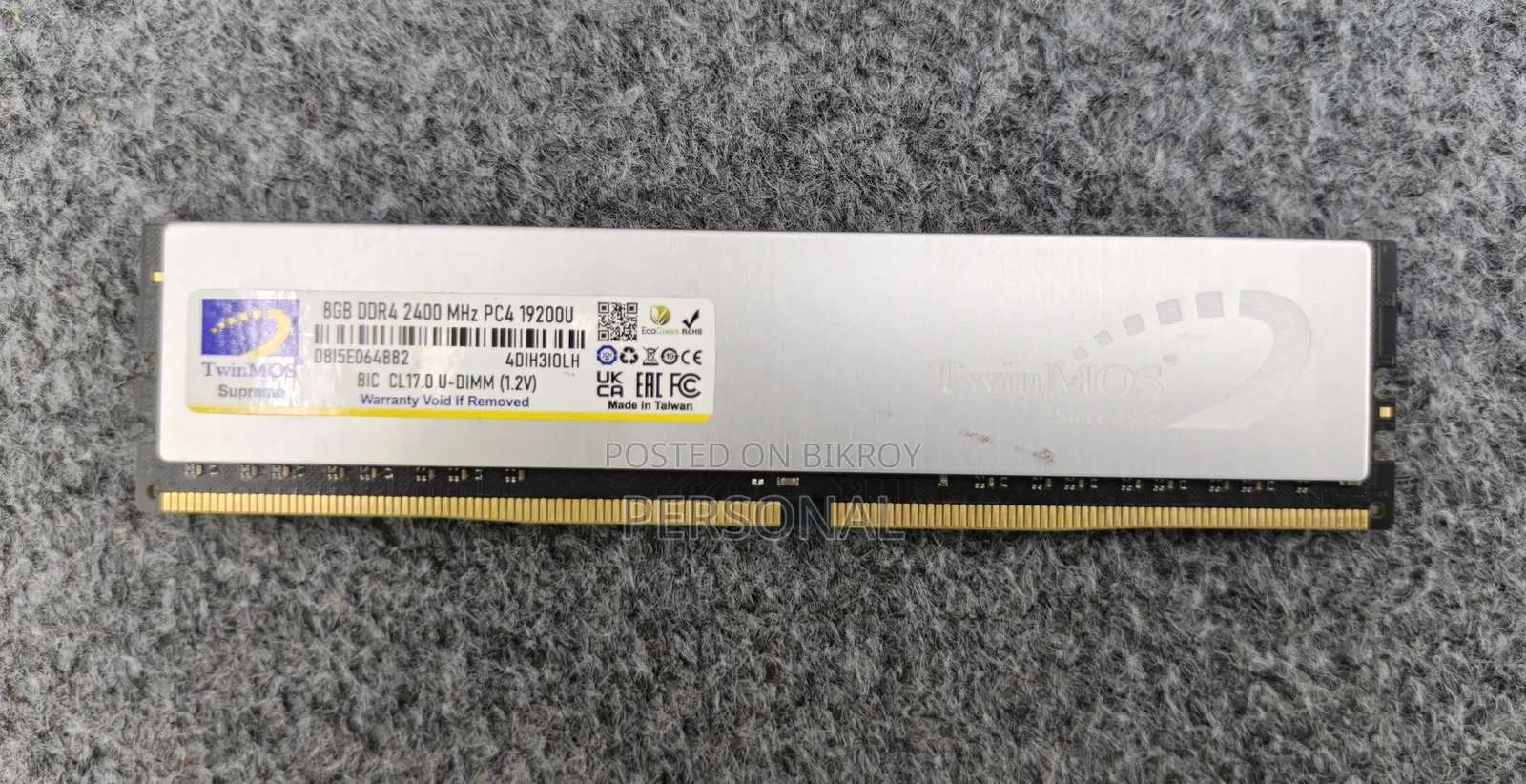 Twinmos 8GB 2400 MHz PC4 19200U