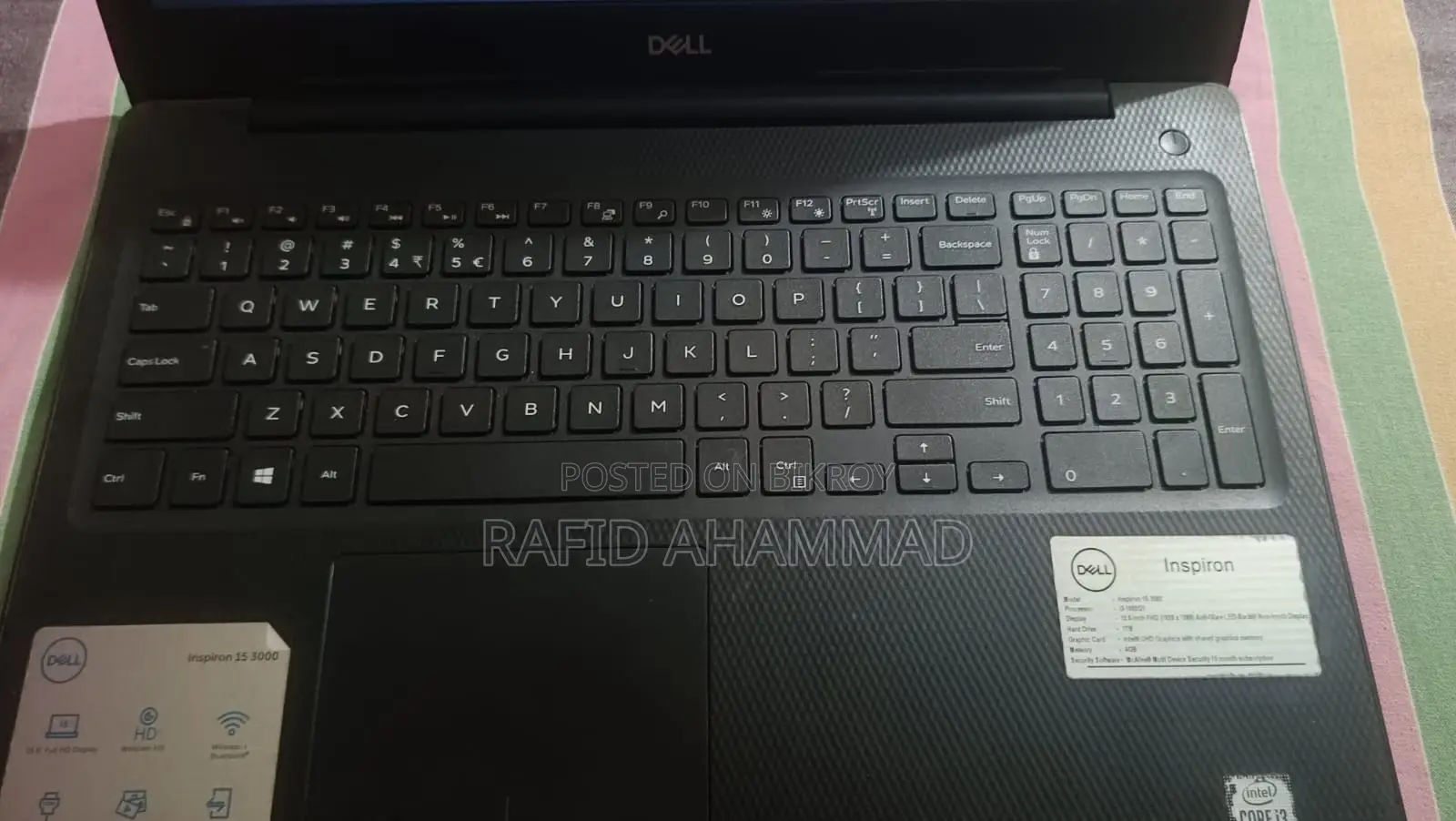 Laptop Dell Inspiron 15 4GB Intel Core I3 1TB HDD