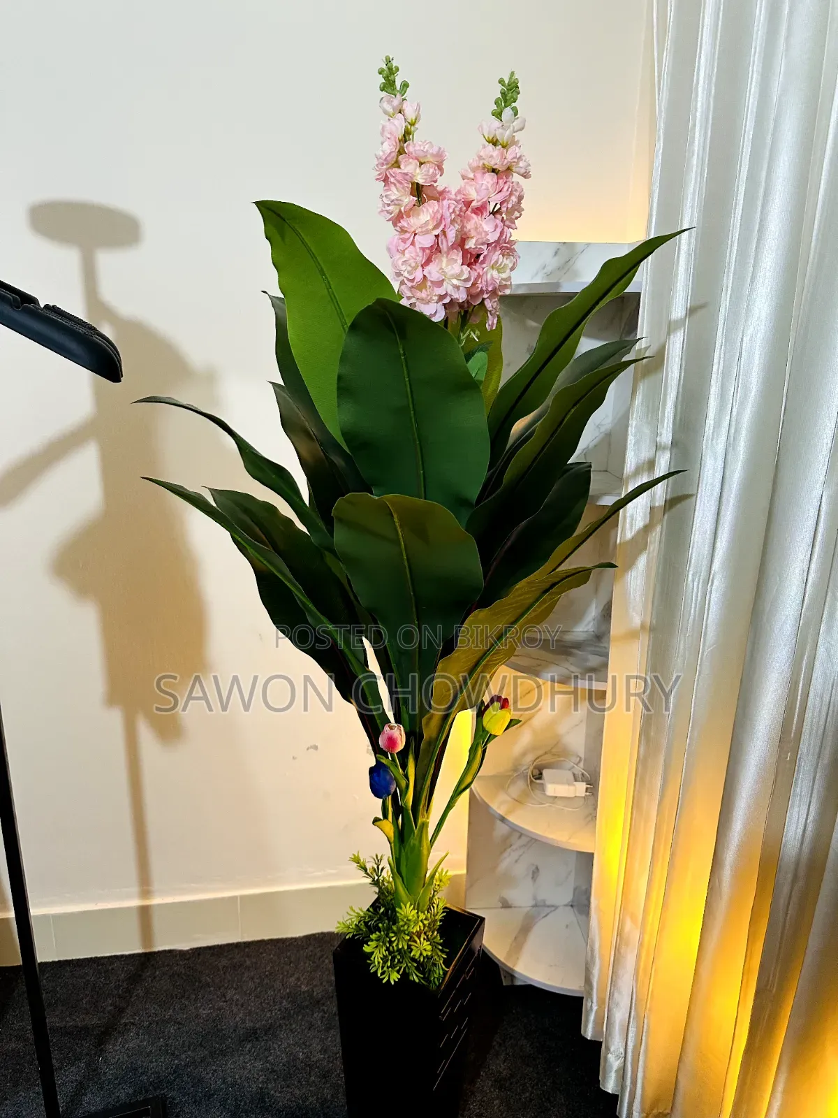 Large Decorative Artificial Flower Plant - New Condition