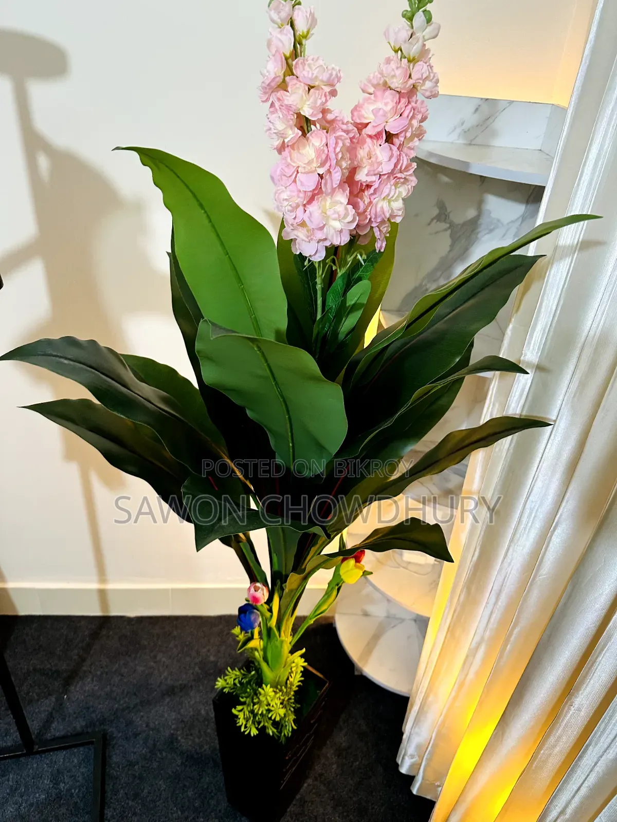 Large Decorative Artificial Flower Plant - New Condition