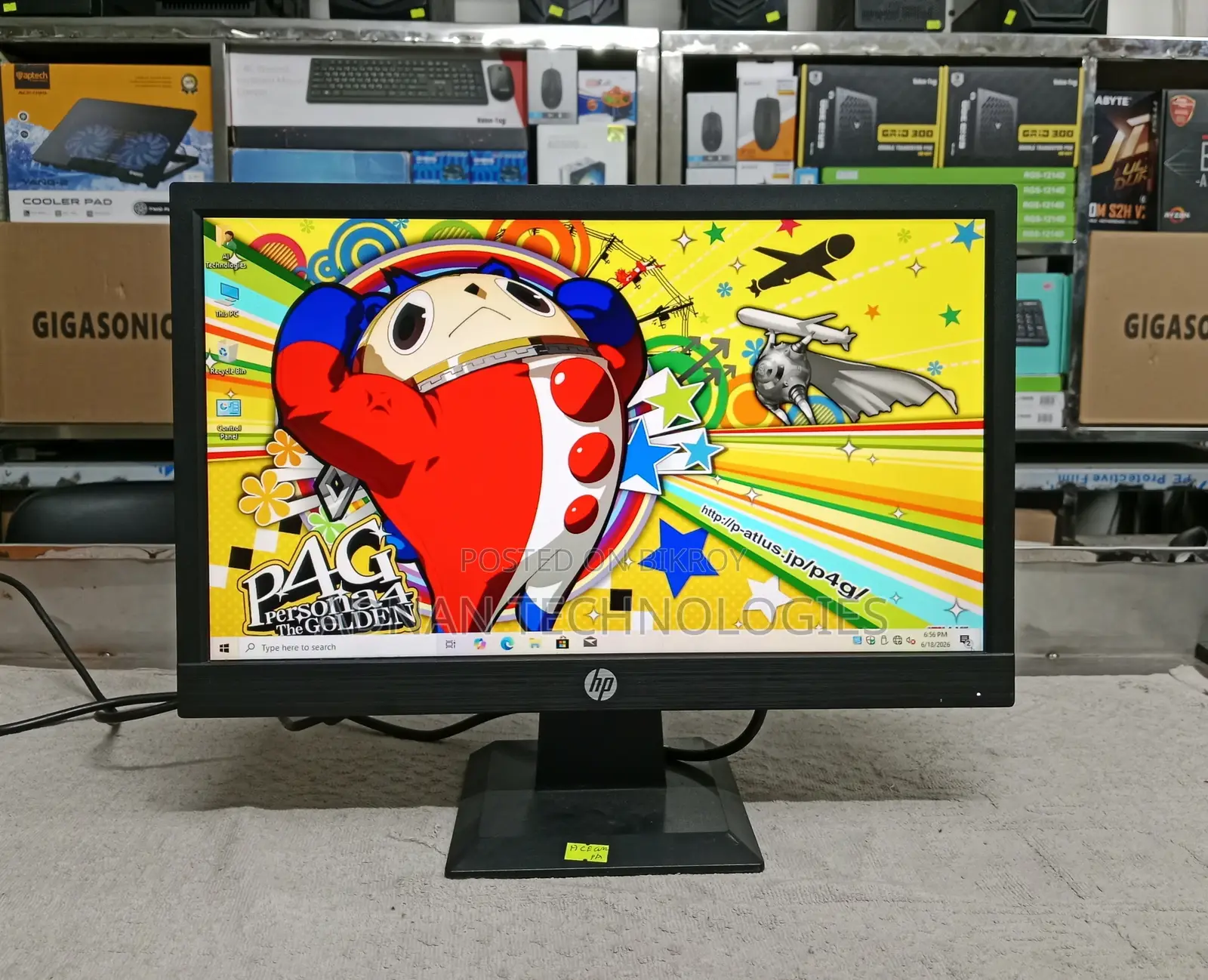 Hp P204v 20-inch HD+ Monitor HDMI VGA Supported