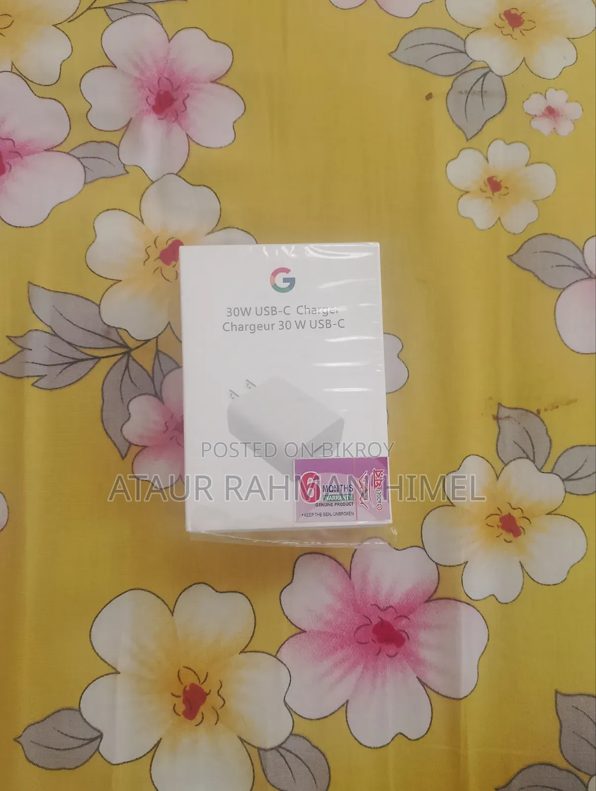 Google Pixel Charger 30w Usb-C