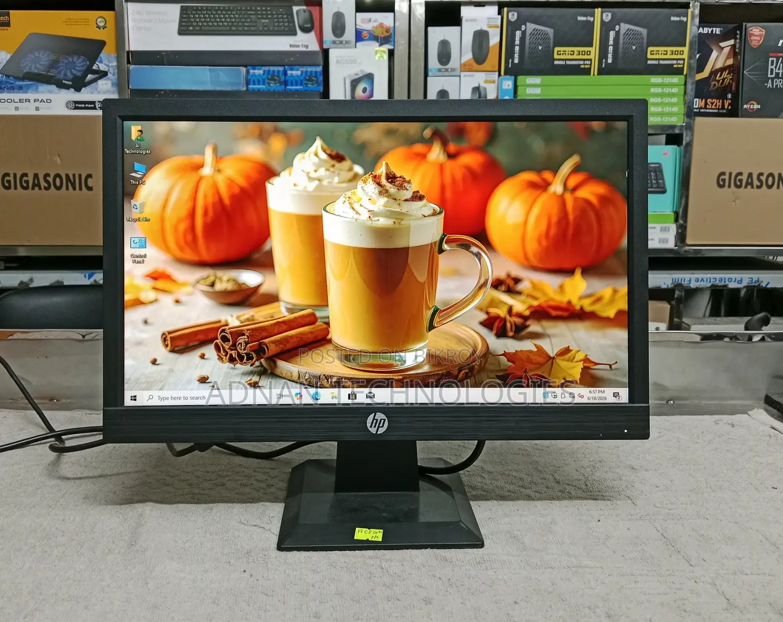 Hp P204v 20-inch HD+ Monitor HDMI VGA Supported
