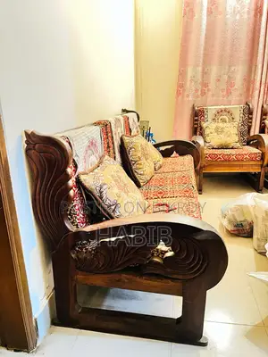Sofa Set 5 Piece (Wooden)