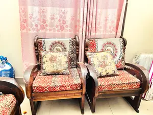 Sofa Set 5 Piece (Wooden)