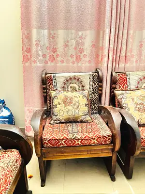 Sofa Set 5 Piece (Wooden)