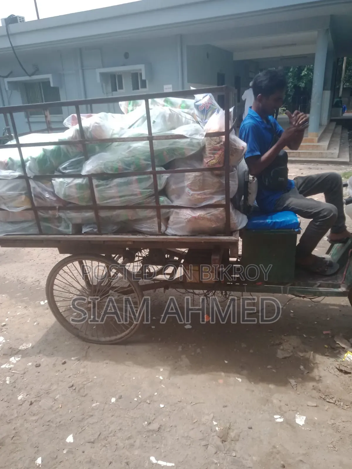 A delivery auto van is for sale.