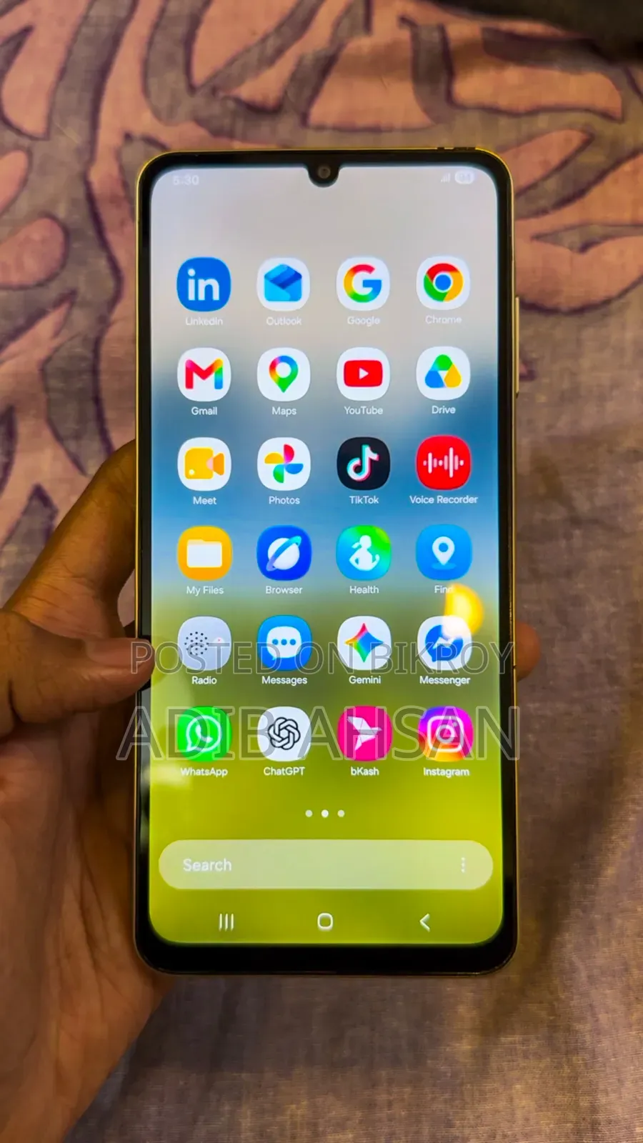 স্যামসাং গ্যালাক্সি এ০৬ ১২৮ জিবি গোল্ড