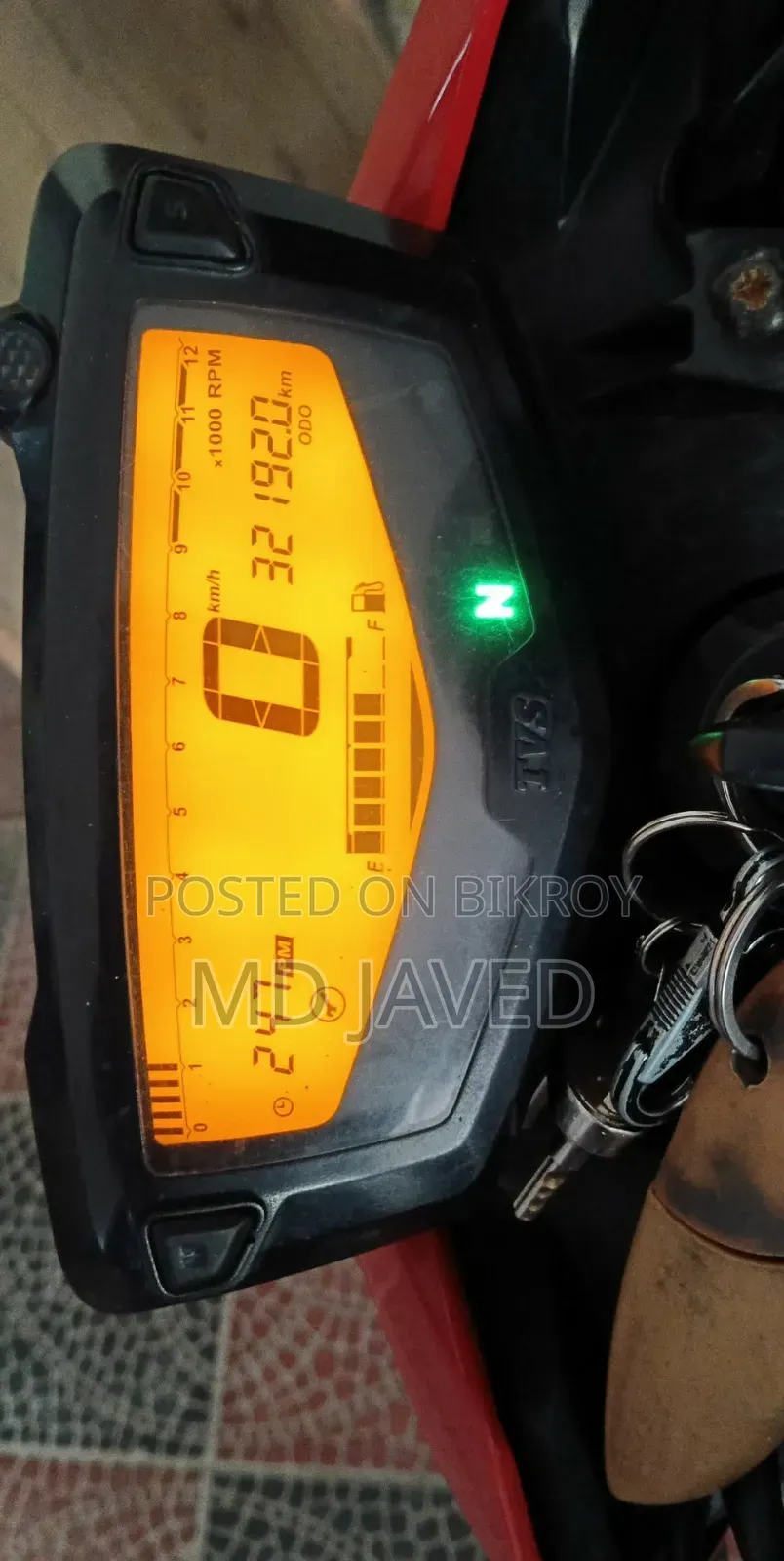 TVS Apache RTR 160 4V 2020 Red