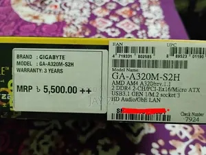 Gigabyte Am4 Socket Motherboard