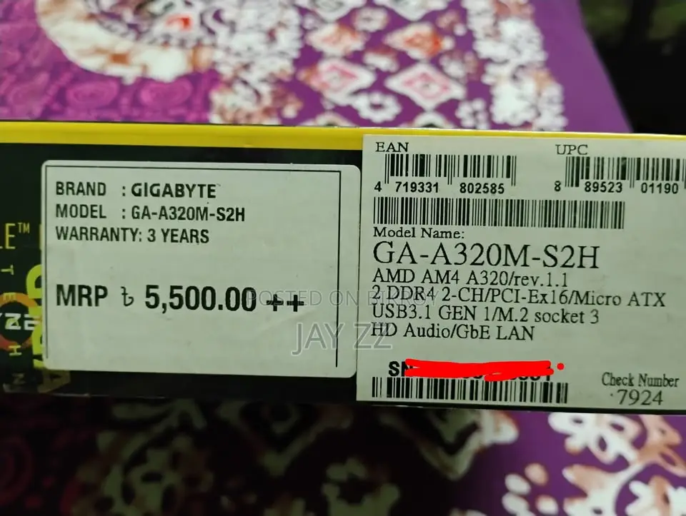Gigabyte Am4 Socket Motherboard