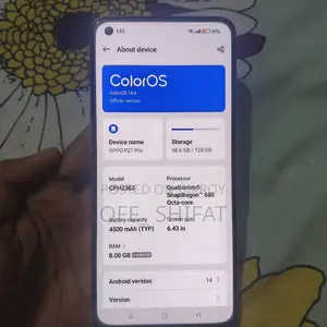 Oppo F21 Pro 128 GB Yellow