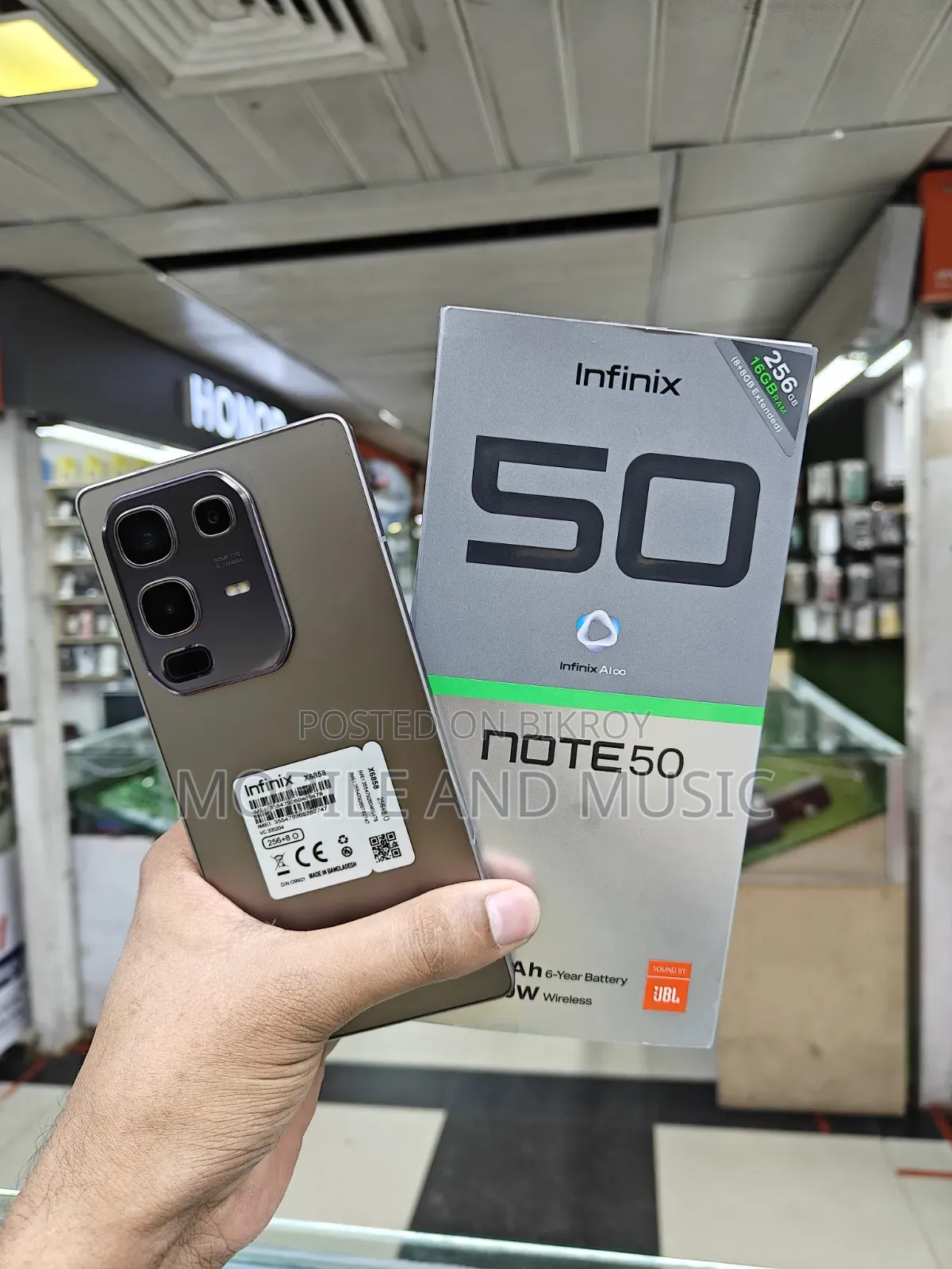Infinix Note 50 4G 256 GB Bronze