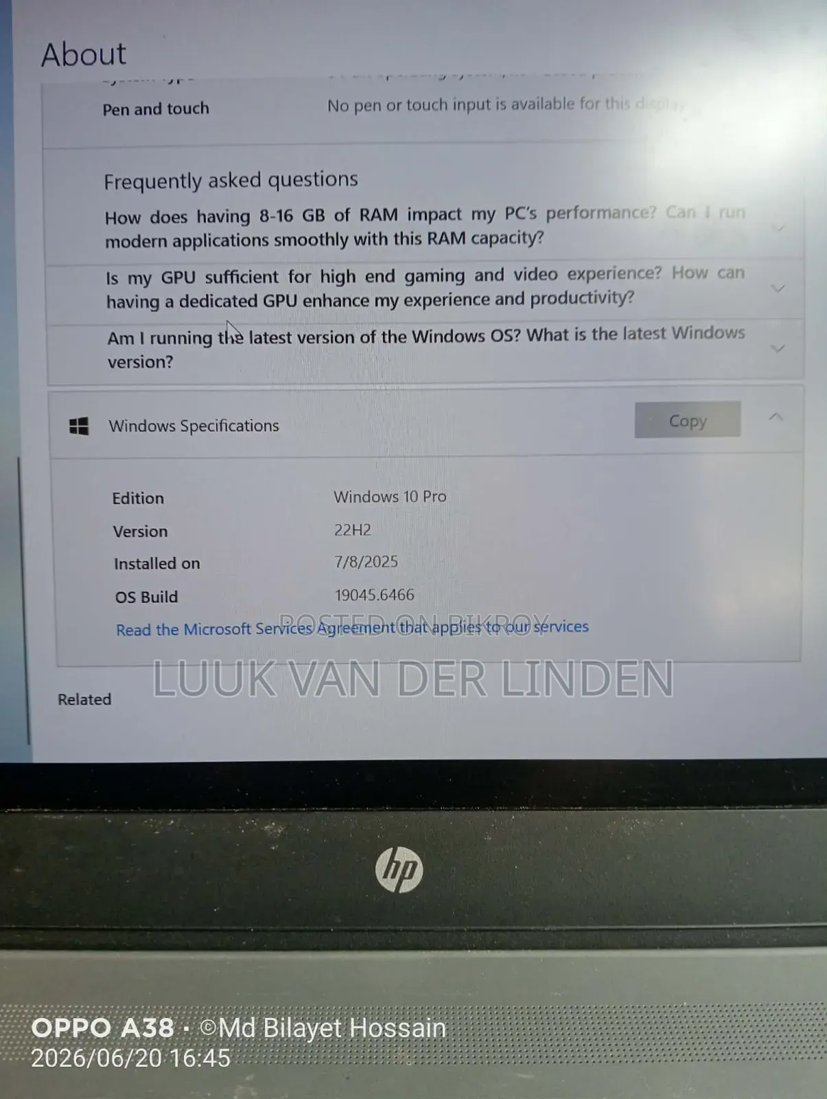 Laptop HP ProBook 640 G5 8GB Intel Core I5 HDD+SSD 128GB