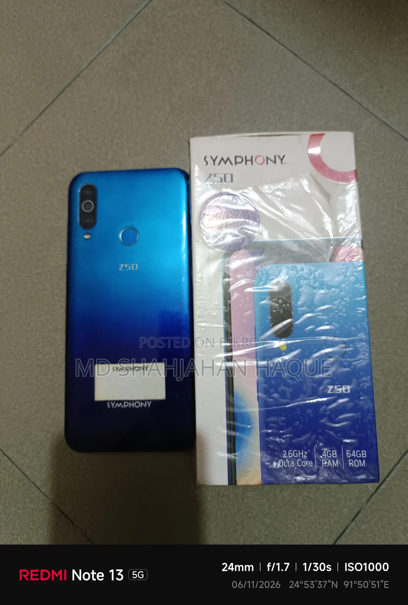 Symphony Z50 64 GB Blue