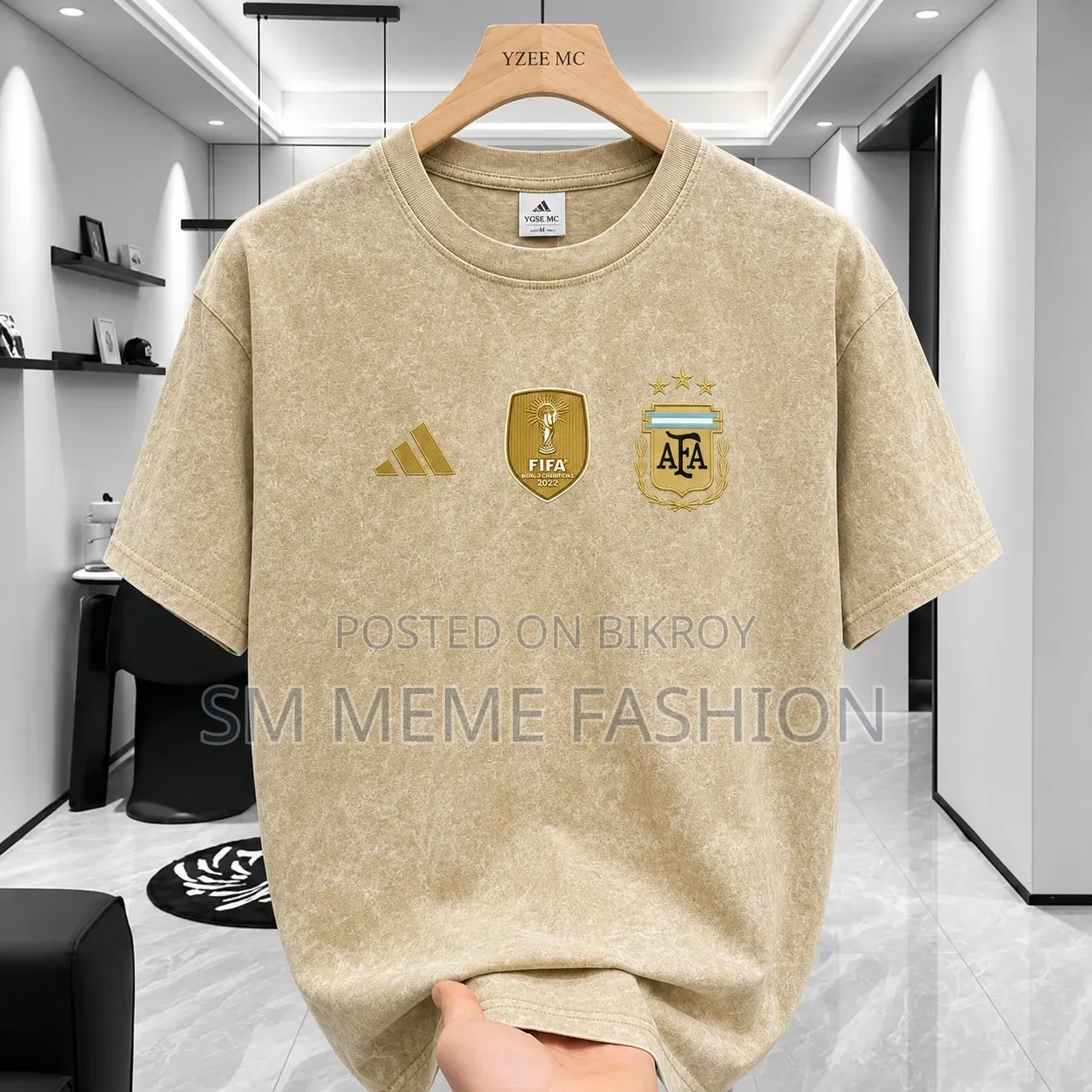 Acid Wash Drop Shoulder T-Shirt