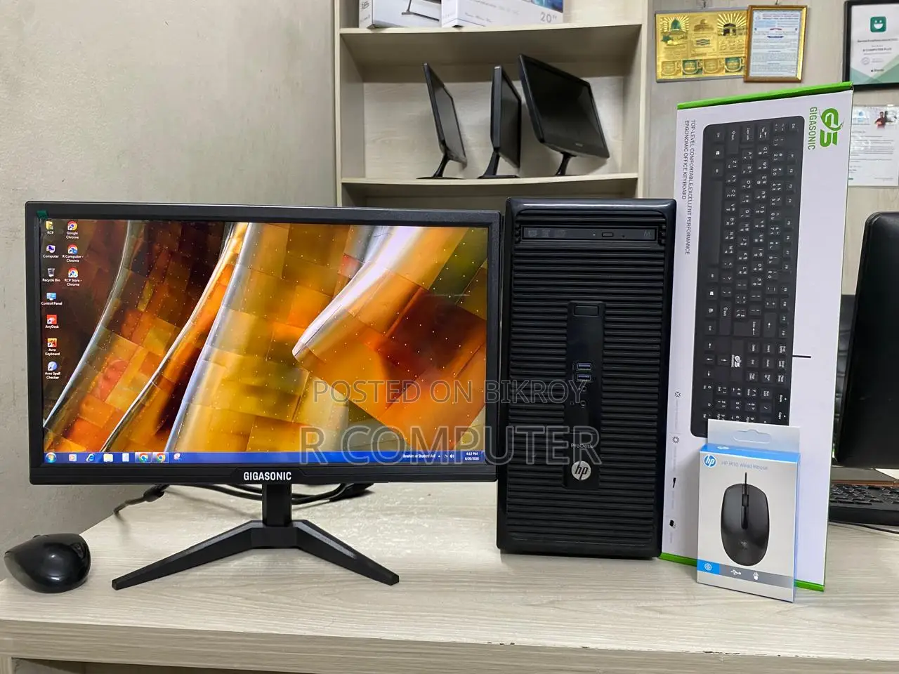 Desktop Computer HP 4GB Intel Core I3 SSD 128GB