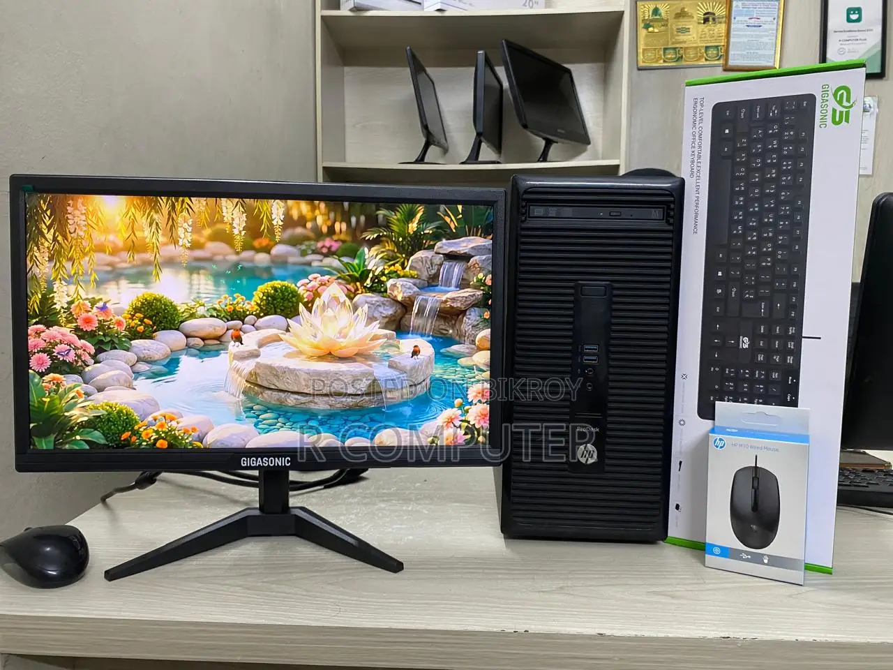 Desktop Computer HP 4GB Intel Core I3 SSD 128GB