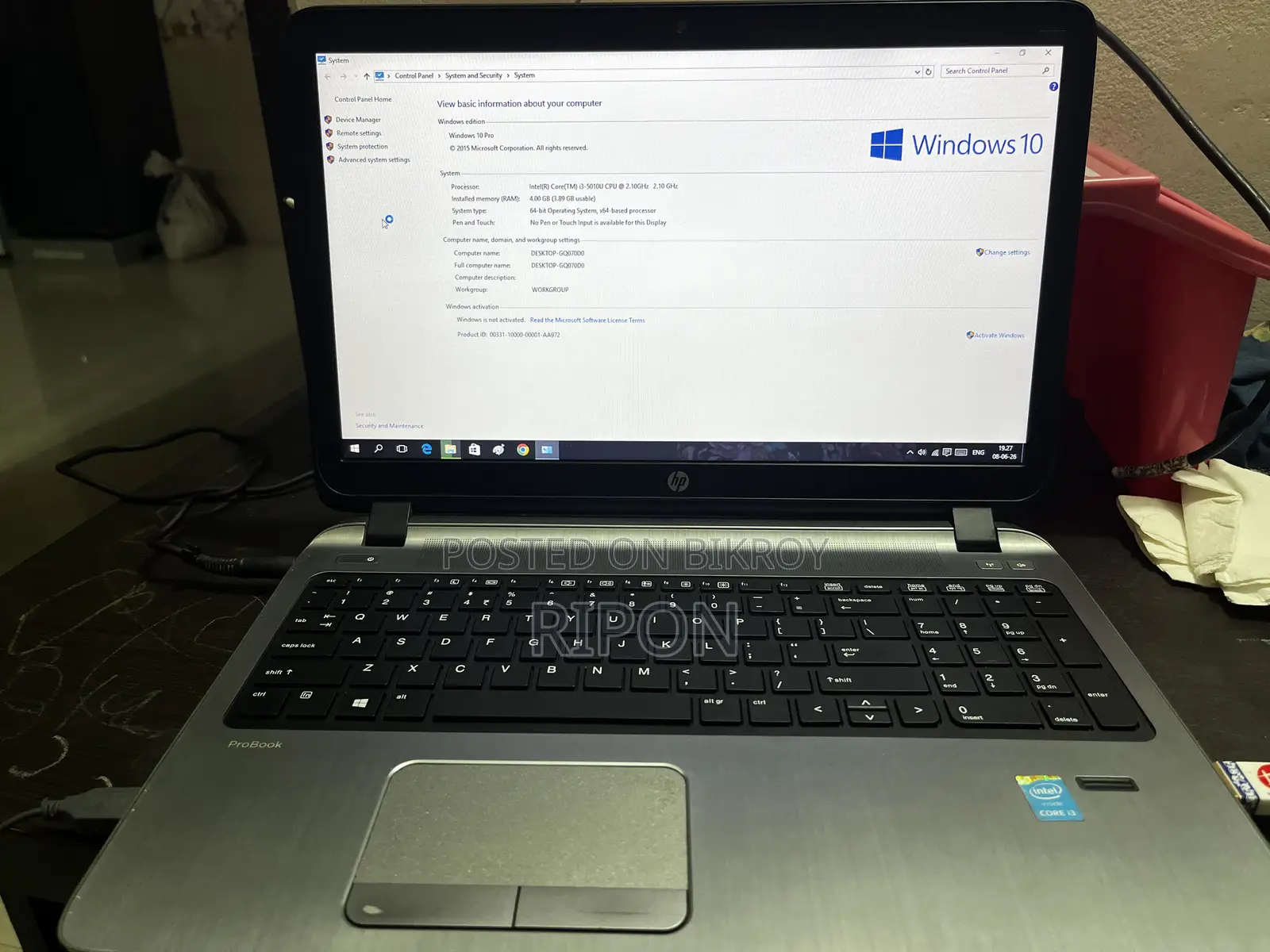 Laptop HP ProBook 450 G2 4GB Intel Core i3 HDD 1TB