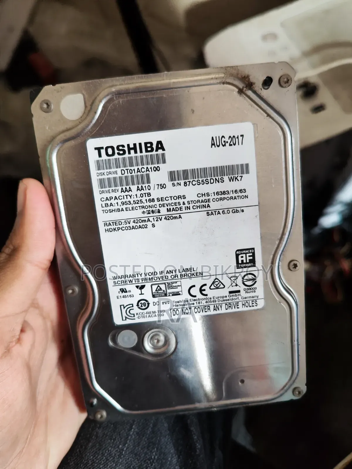 1tb Toshiba Hard Drive