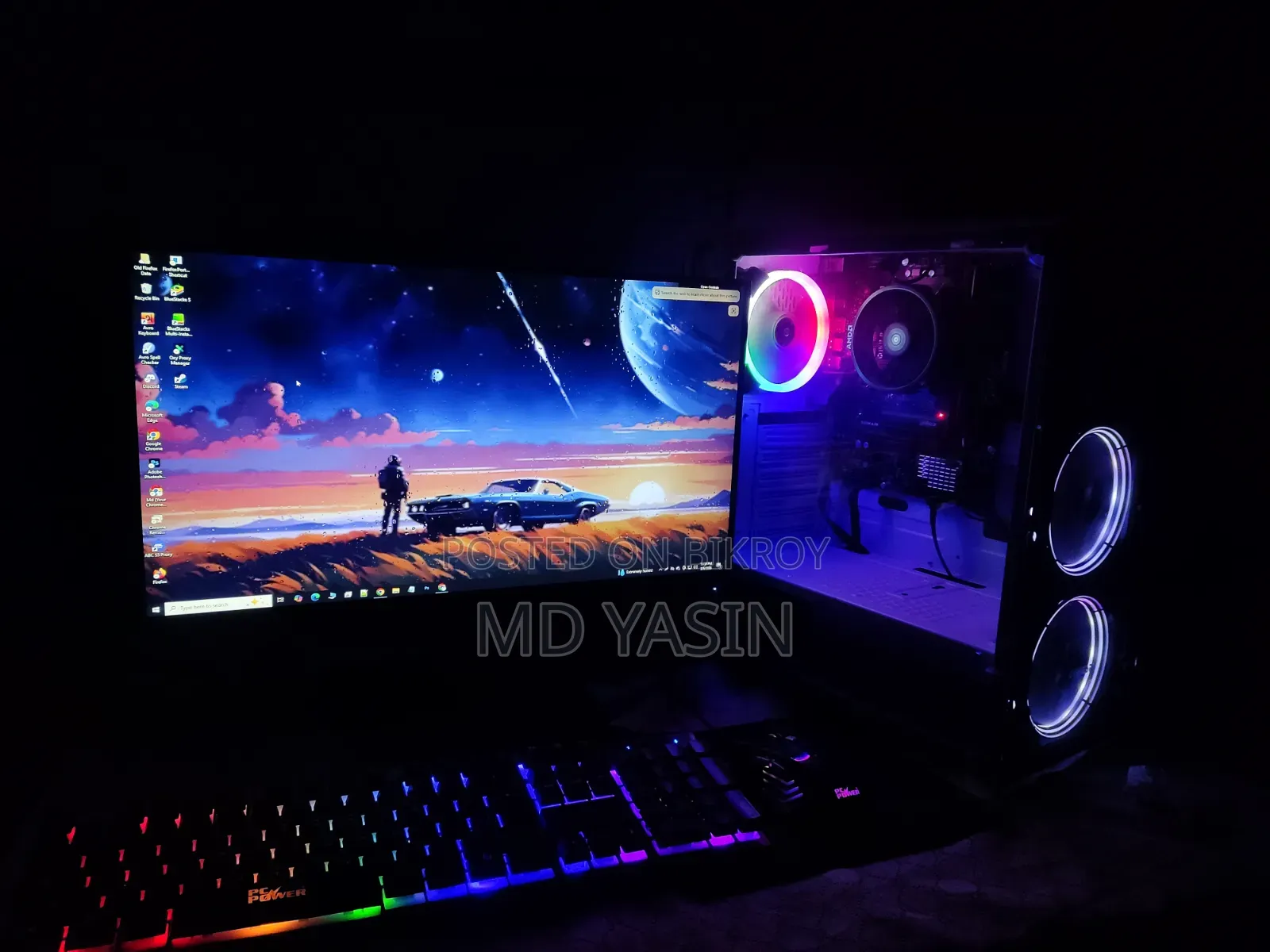 Desktop Computer MSI model 8GB AMD Ryzen 5 SSHD (Hybrid) 1T