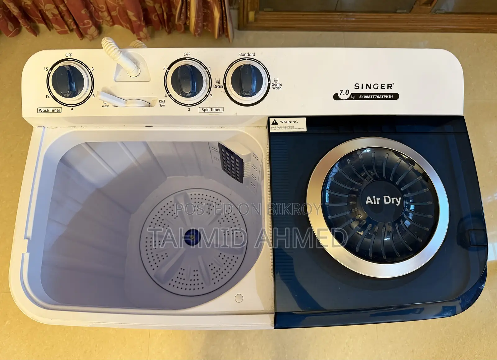 Singer Semi-Automatic Double Tub Washing Machine
