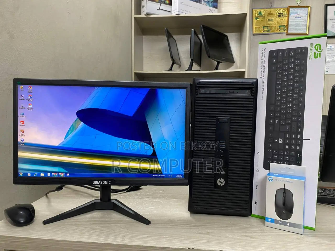 Desktop Computer HP 8GB Intel Core i3 SSD 128GB