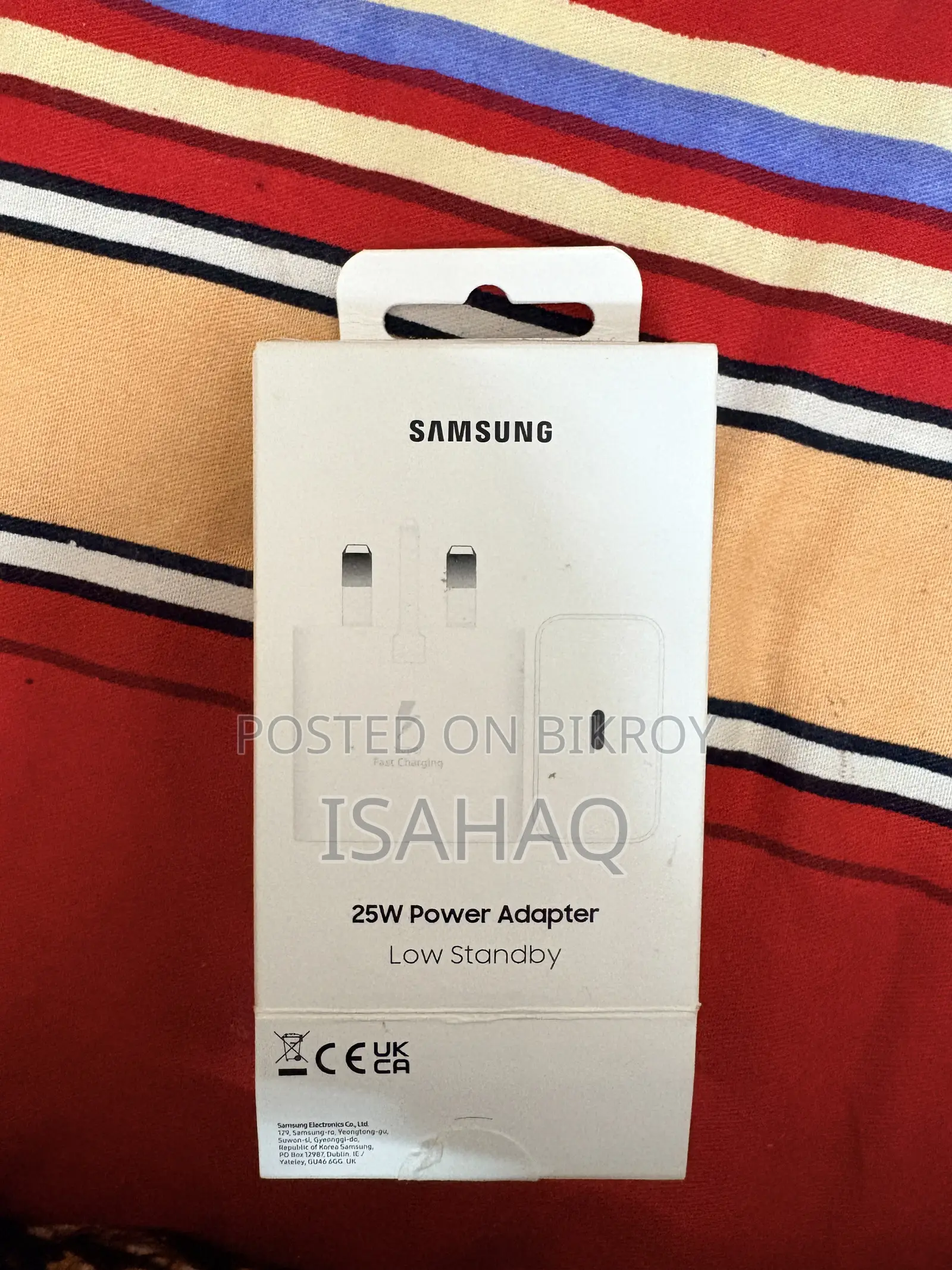 Samsung 25W USB-C Power Adapter 3 Pin