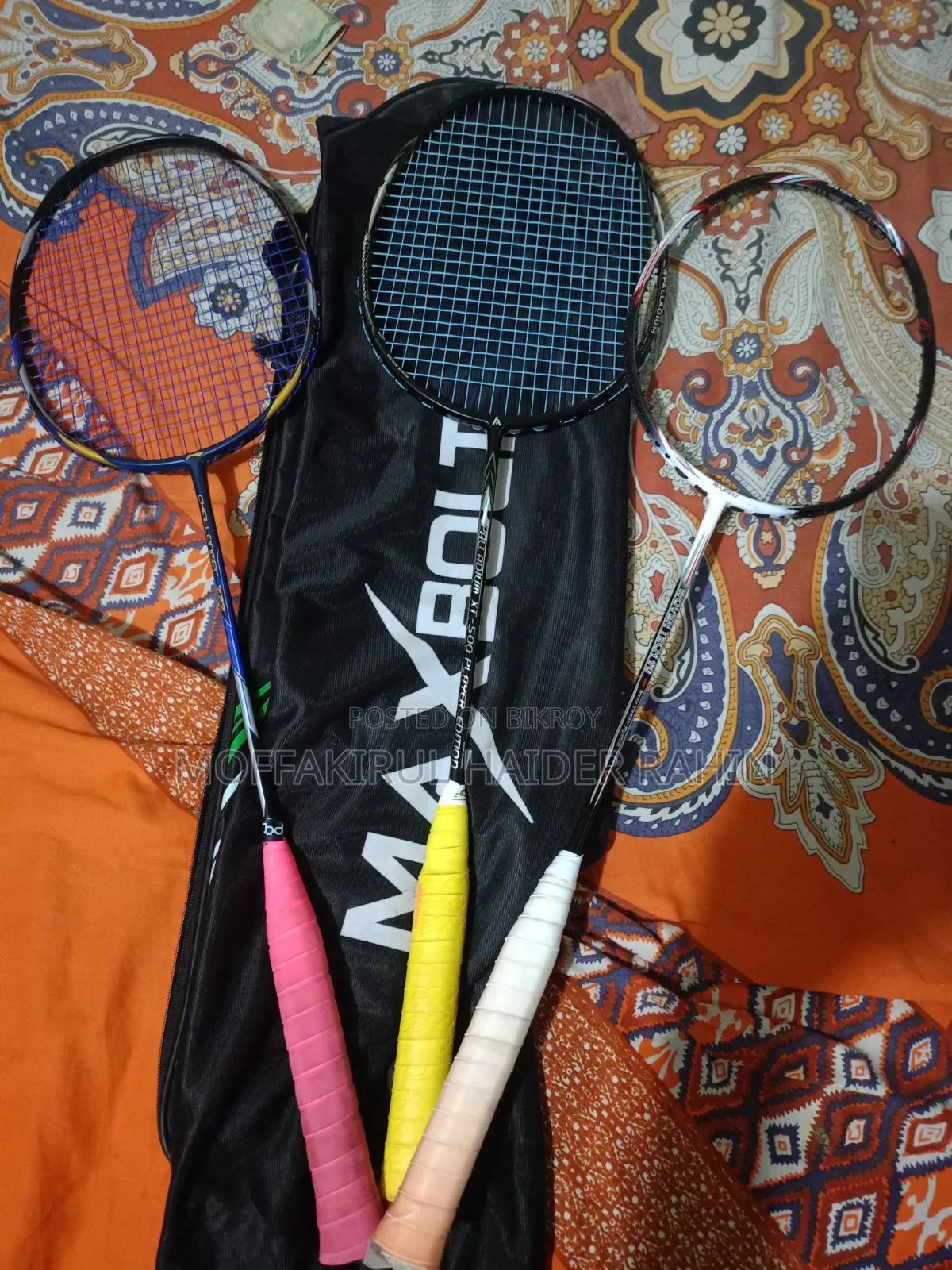 Badminton Racket Woven Tech 90 Lining Challenger 222 Asway-3 Pic