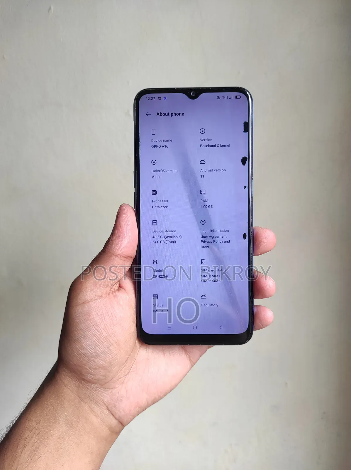 Oppo A16 64 GB Blue