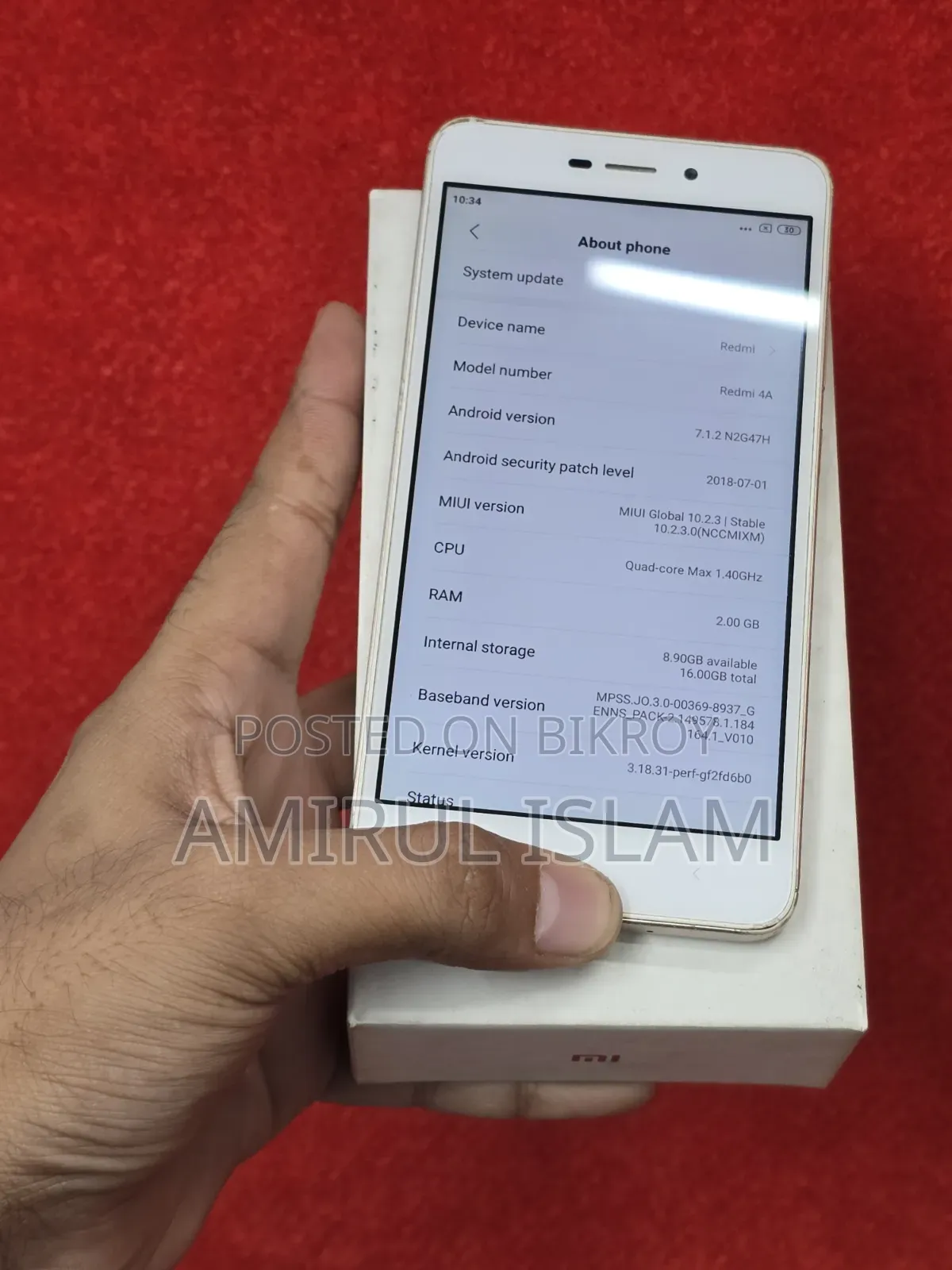 শাওমি রেডমি ৪এ ১৬ জিবি হোয়াইট