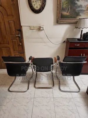 Premium Office Visitor Chair (3 Pieces) – Strong & Comfortable