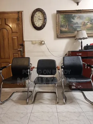 Premium Office Visitor Chair (3 Pieces) – Strong & Comfortable
