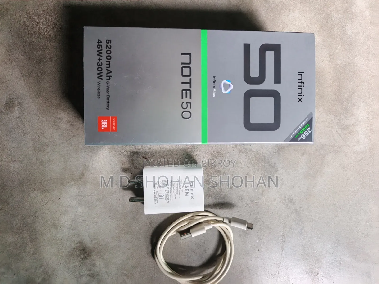 Infinix Note 50 4G 256 GB Black