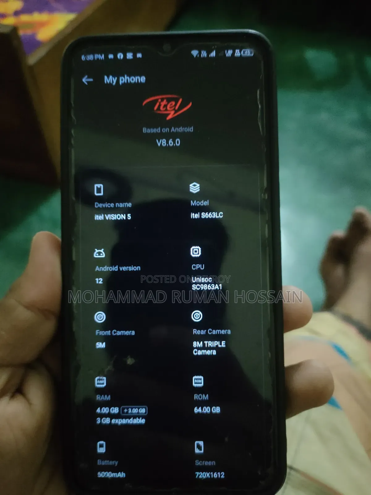 Itel Vision 5 64 GB Blue