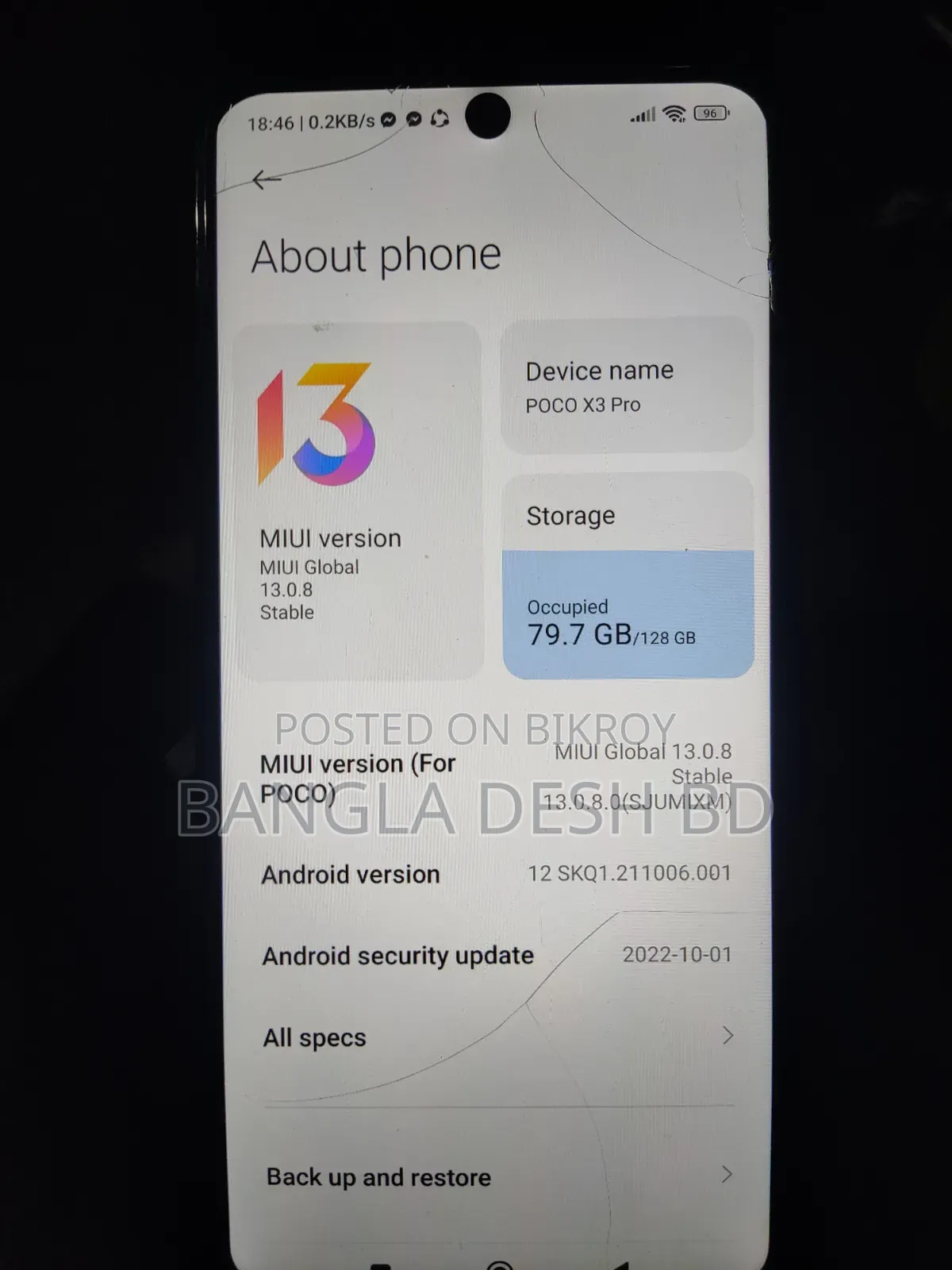 Xiaomi Poco X3 Pro 128 GB Blue