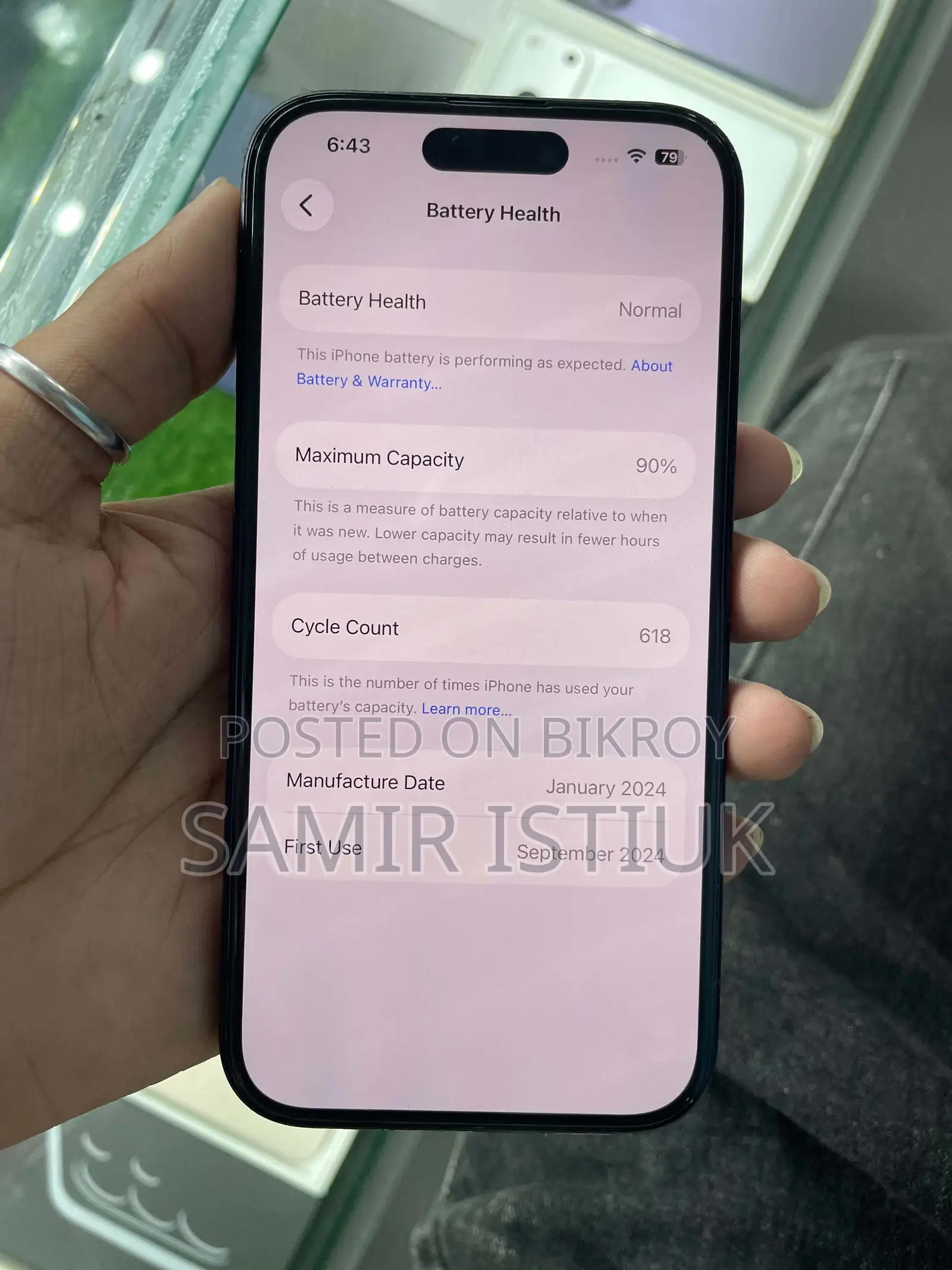 Apple iPhone 15 128 GB Black